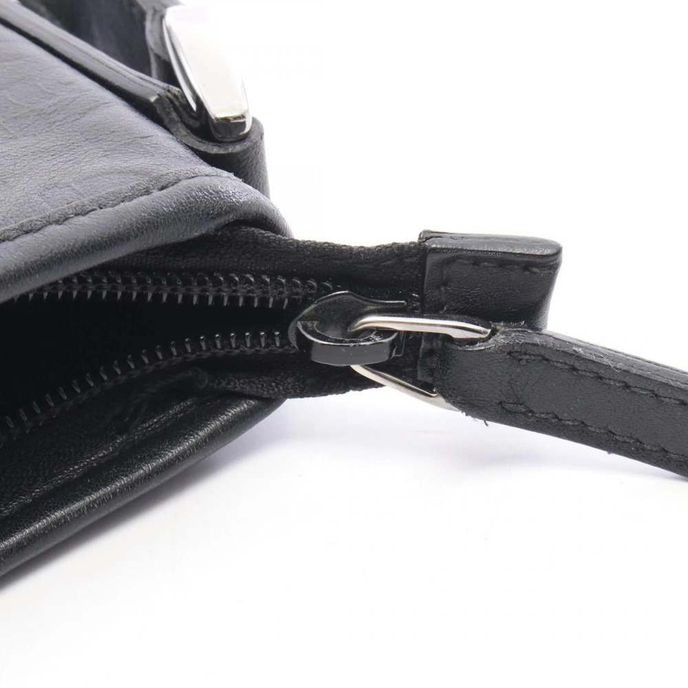 GUCCI Black Leather Horsebit Shoulder Bag - Picture 6 of 11